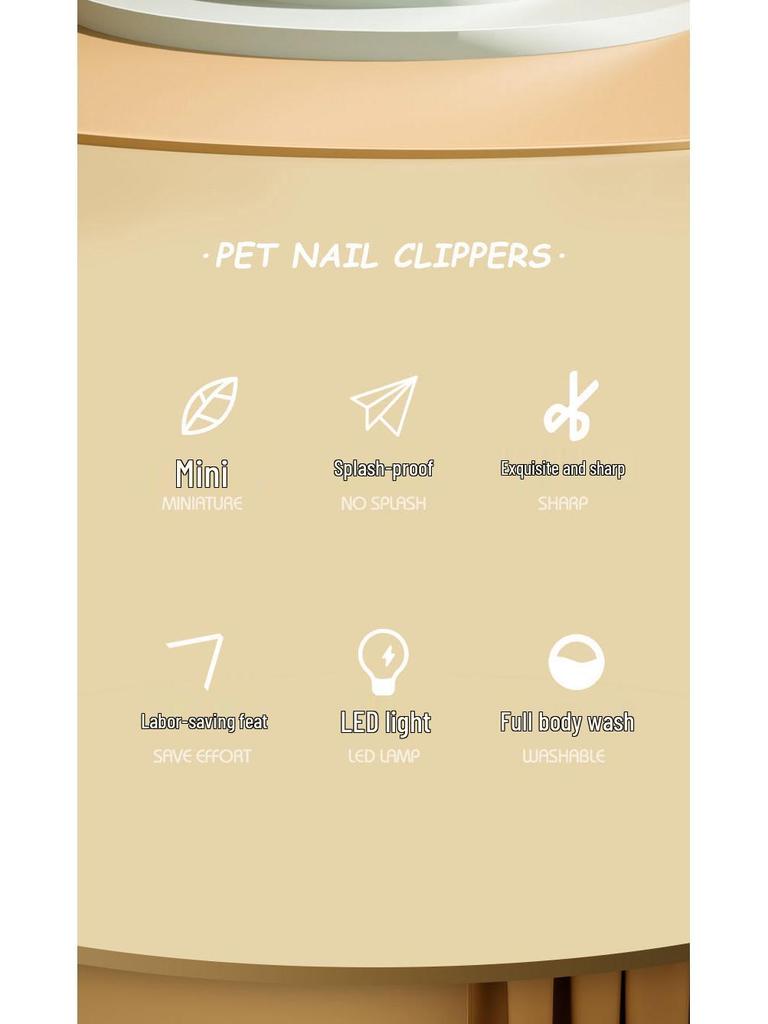 Pet Nail Clippers with Safety Guard for Cats and Dogs