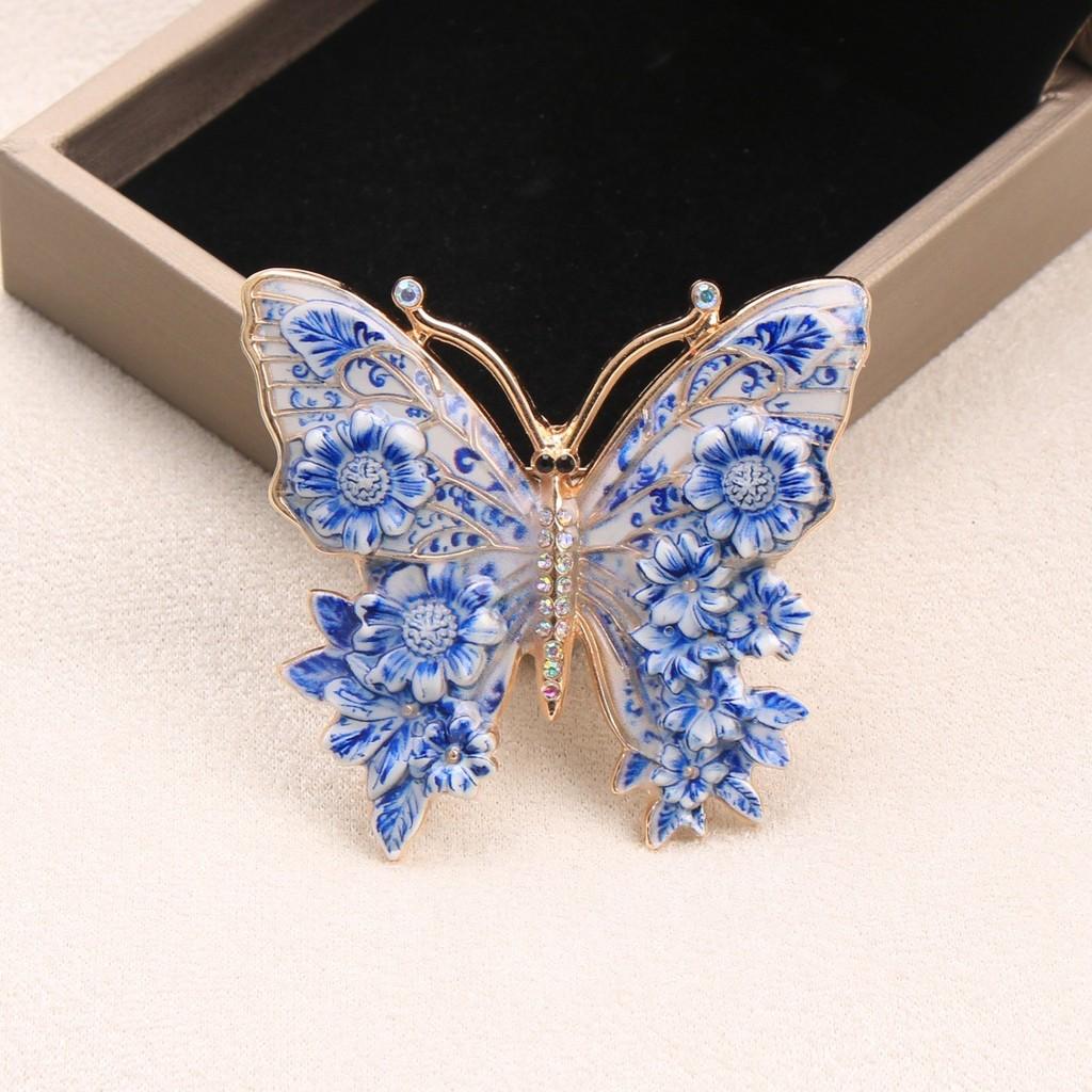 Butterfly Brooch Jewelry With Colorful Rhinestones For Elegant Women