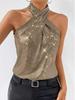2026 Sexy Sequin Halter Tank Top for Women