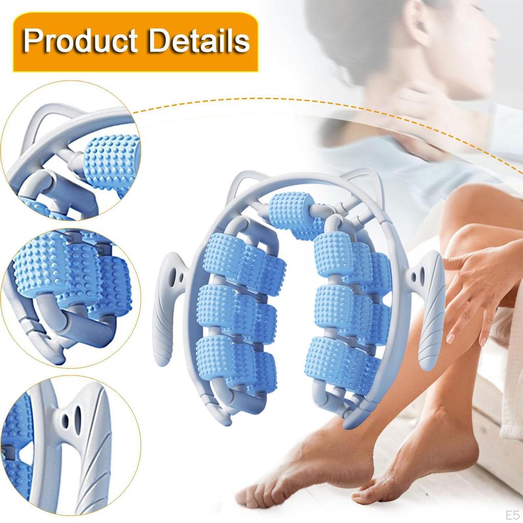 Massage Roller Circular Leg Clamp 20 Wheels Body Sculpting Portable Tool Muscle