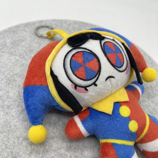 Clown Plüsch Schlüsselanhänger für Rucksack Niedliches Stofftier Schlüsselanhänger Weicher Mini Anhänger Handtaschen Anhänger Lustiges Geschenk für Kinder Frauen