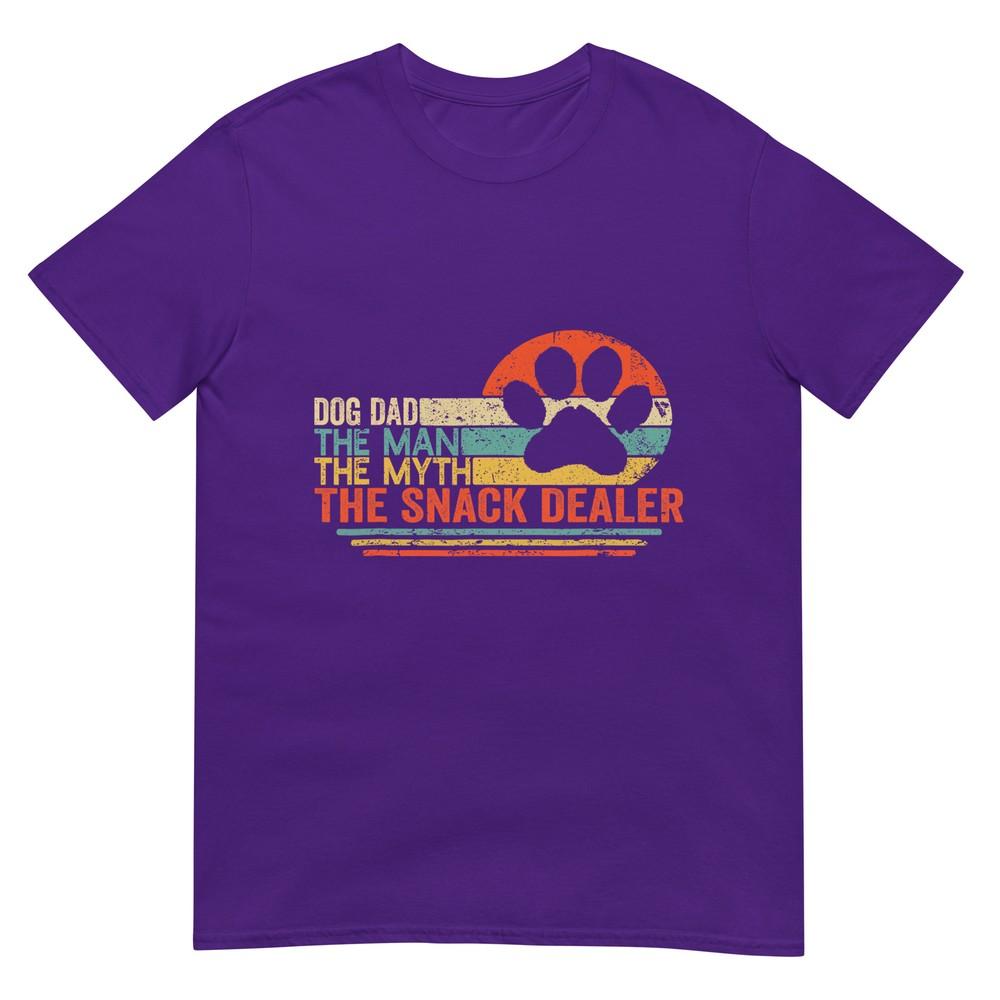 Vintage Dog Dad The Unisex The Myth Snack Dealer Father Day Tshirt