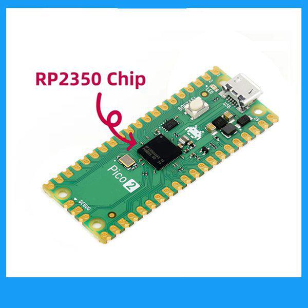 Raspberry Pi Pico 2: Green PCB Suitable for Raspberry Pi