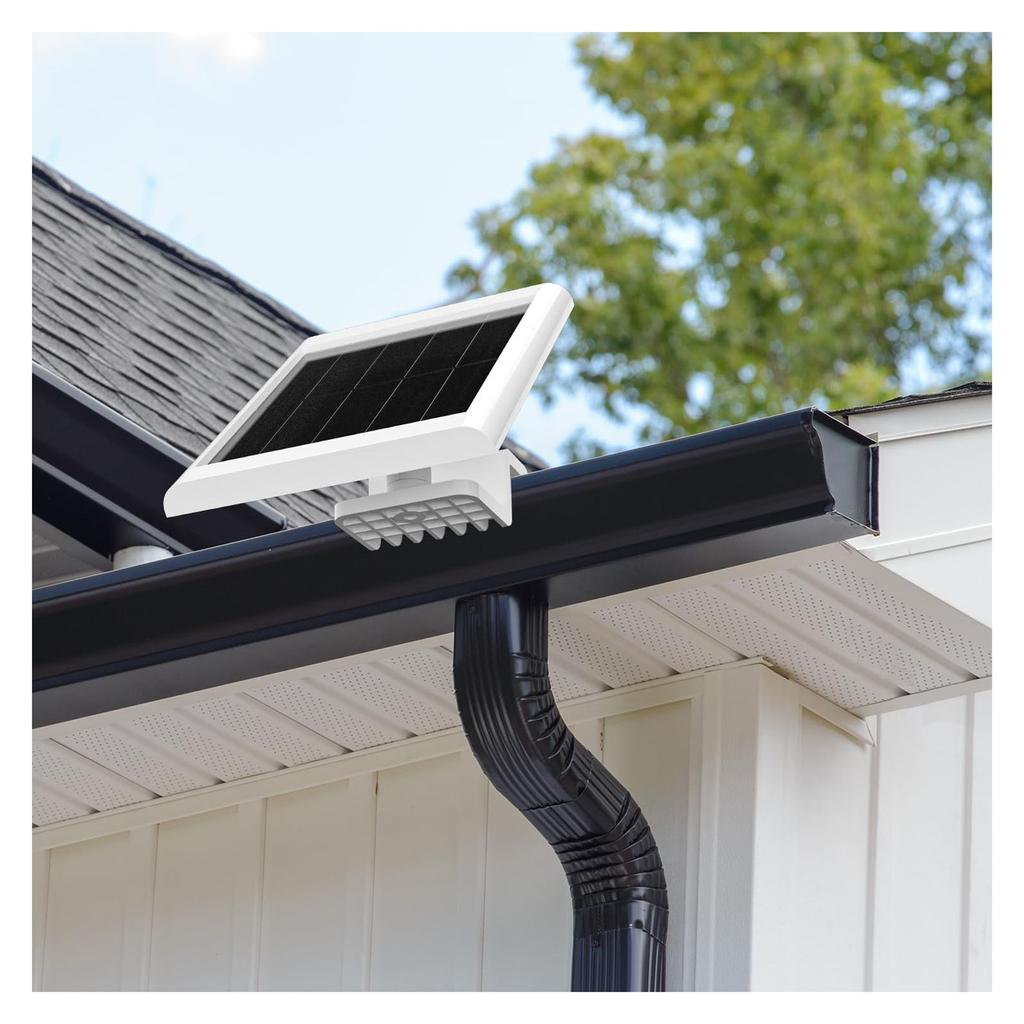2 Sets Solar Panel Gutter Mount 360 Degree Adjustable Universal Gutter Mounting Bracket White