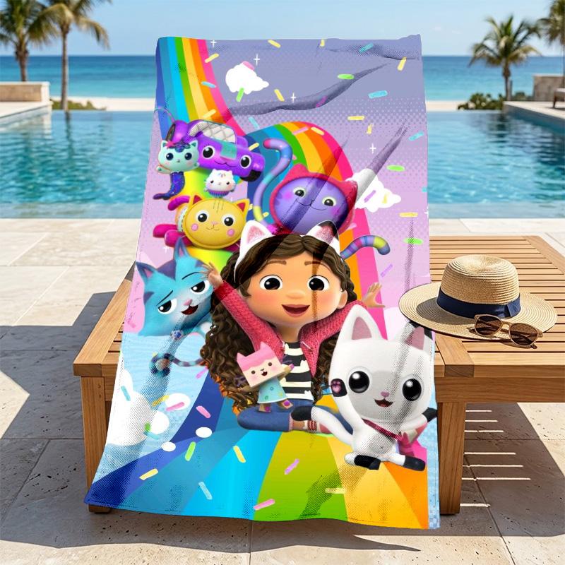 Rainbow Friends Stylish Digital Printing Beach Towel Quick Drying Absorbent Blanket For Beach Pool Gym Travel Christmas Gift C9211898