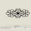 1 Stück Vintage Eisen Flugzeug Wandkunst, Handgefertigte Florale Rankenwerk Metall Dekoration, Aufwendiges Metall Hängendes Ornament für Schlafzimmer Weihnachtsgeschenk