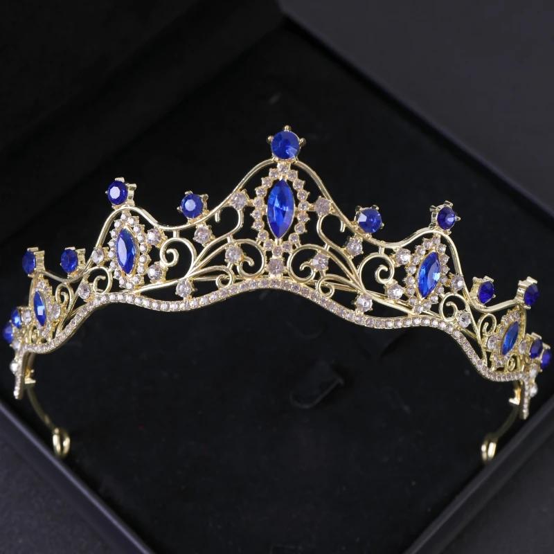Crystal Bridal Crown Tiara Party Rhinestone Prom Diadem Headband Crown for Women Bridal Wedding Hair Accessories Jewelry Crown