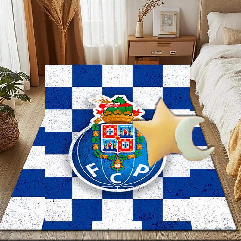 Fc Crest Design Printed Office Carpet Chair Cushion Entryway Rug, Rugs for Living Room, Bedroom Christmas gifts
