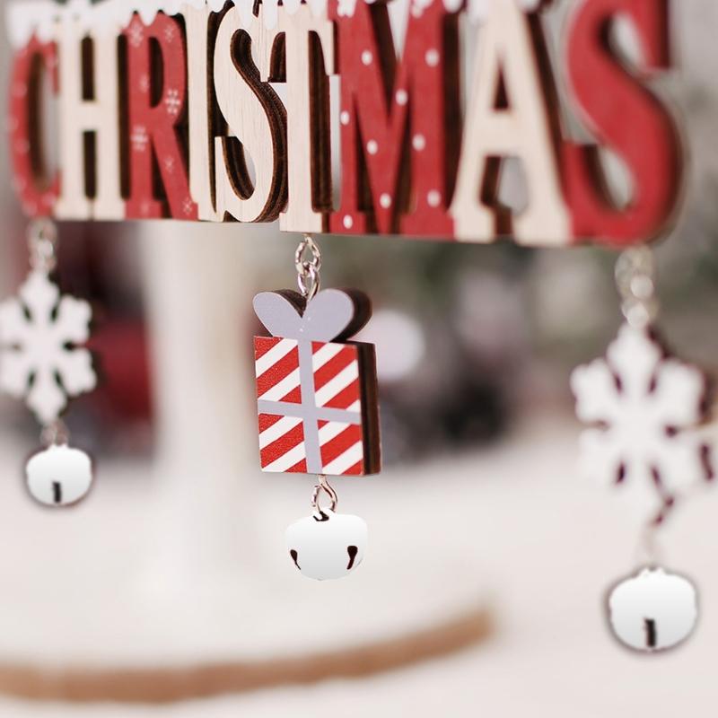 Multipurpose Sturdy Wood Glittered Christmas Baubles Shatterproof Tree Decorations Home Accessory Decoration