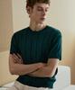 NODU Round Ribbed Short Sleeve Knit [Green]