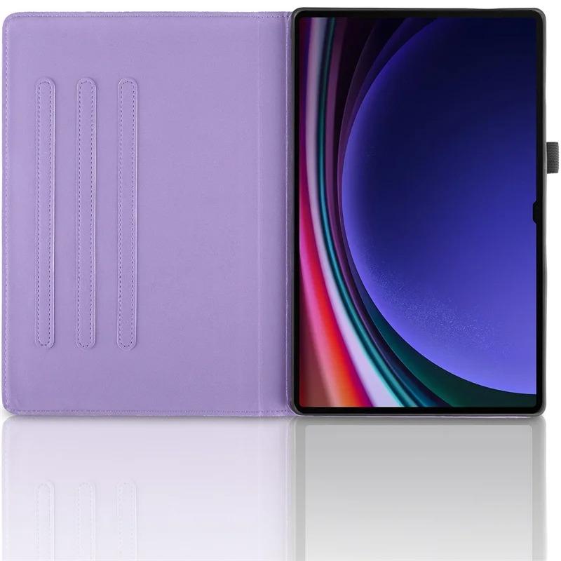 For Samsung Tab S10 Ultra Case 14.6inch 3D Emboss Tree Fold Fashion Funda For Galaxy Tab S8 Ultra S9 Ultra 14.6 Tablet Cover