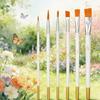 6Pcs Food Safe Paint Brushes Fondant Tool With Stainless Steel Tweezers for Cake Baking Chocolate Cookie Decoration