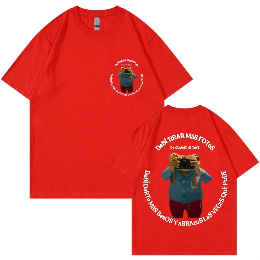

Bad Bunny Debi Tirar Mas Fotos DTMF T Shirt Men Women Fashion T-shirt Oversized Male Cotton Casual T Shirts 3XL
