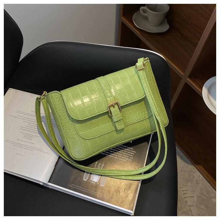 Womens Crossbody Trendy Shoulder Bag With Solid Color Design For Streetwear