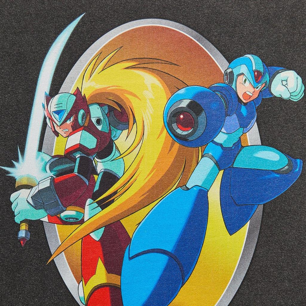 Kith x Capcom Mega Man Vintage Tee Black Unisex Tops KHM034319-001