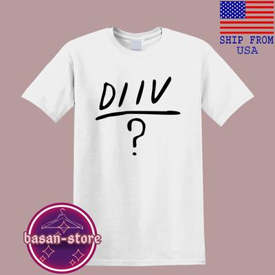 DIIV Hommes#039;s Blanc Taille S5XL T-shirt Unisexe