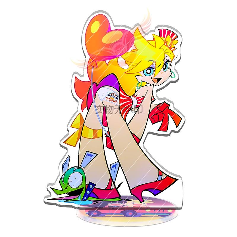 Anime New Panty Stocking with Garterbelt Acrylic Model Doll Stocking Panty Acrylic Figure for Cosplay Exhibition Toy Git