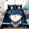 B-Blue Anime L-Lock Duvet Cover Pillowcase Bedding Set Bed Aldult Student 2/3PCS Home Decor Single Twin Full Queen King Size