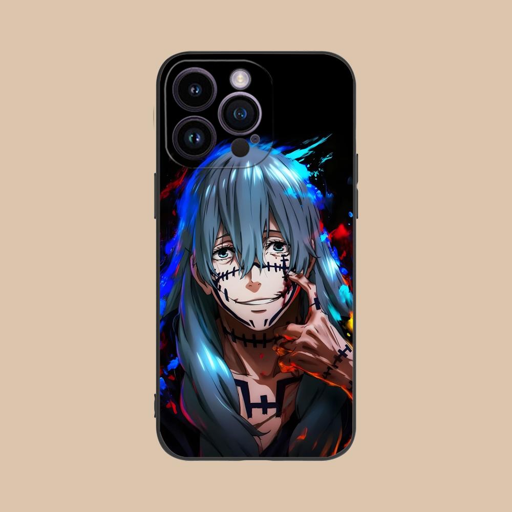 JJK Mahito Phone Case for iPhone 17 16 15 14 13 12 11 X XR XS 8 7 Air Pro Max Plus Mini Soft TPU Shockproof Cover