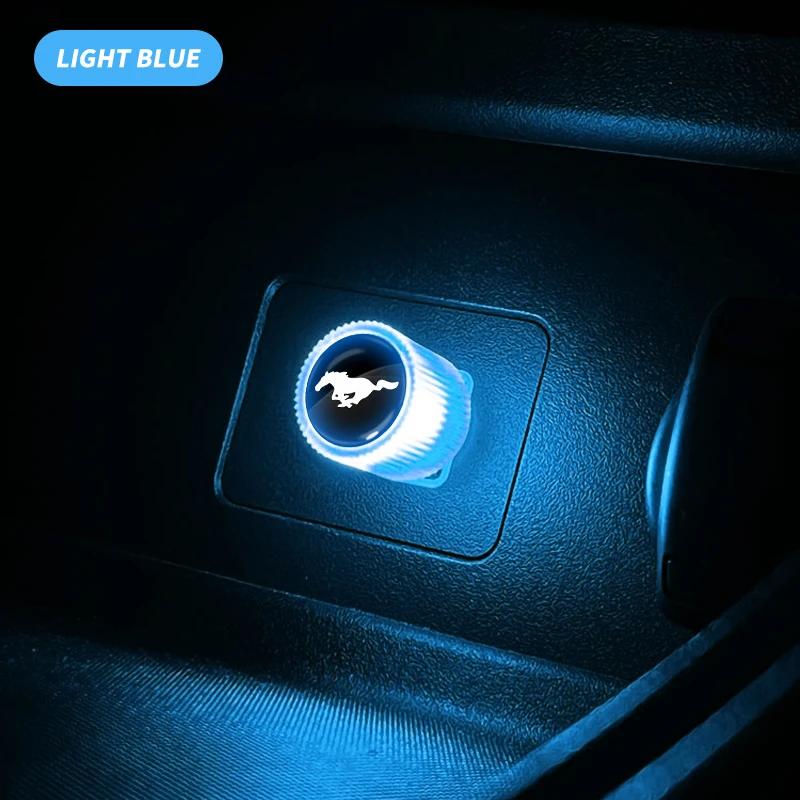 Car Sticker Ford Mini USB LED Car Light Auto Interior Atmosphere Light For Ford Mustang 2005 2006 2007 2008 2009 2016 GT Mach-E