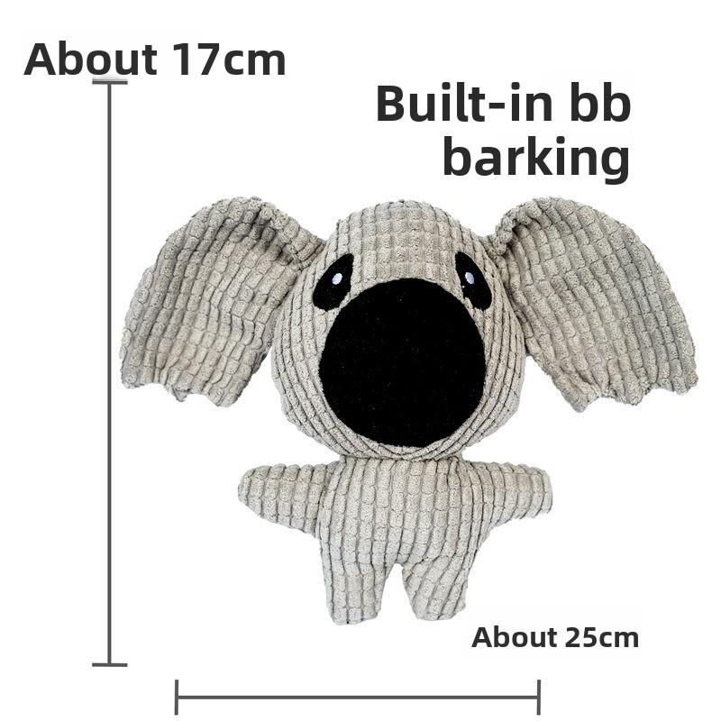 Pet Bites Resistant Dog Teeth Grinding Plush Self-entertaining Teddy Dog Cat Voice Toy Cat