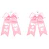 2 Stück Übertriebene Cheerleader-Schlüsselanhänger Stilvolle Schleifenform Mit Quasten Taschen-Hängeornament Perfekt Für Geschenke Und Dekorationen
