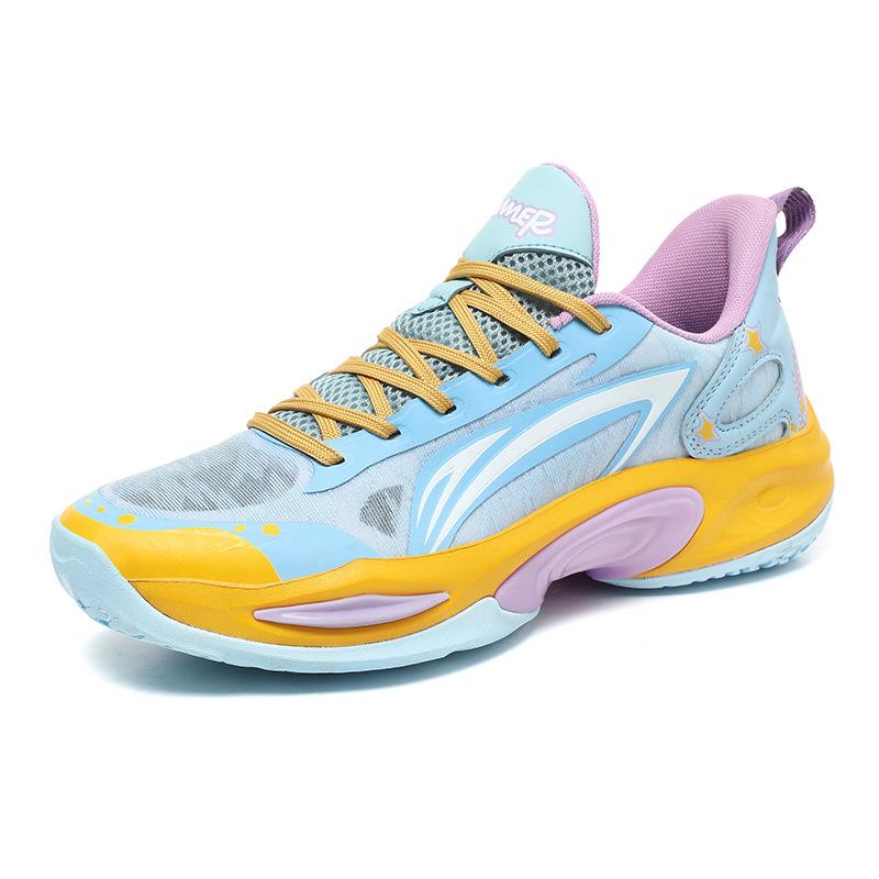 Ultra-light 2025 youth basketball shoes breathable non-slip grip wear-resistant low-top men's running sneakers student sneakers
