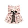 Thin Polka Dot Cat Dress Soft Fabric Pet Tutu Skirt Dogs Polka Dot Lace Dress  For Small Dogs Cats