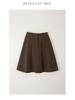 High-Waist Retro Corduroy A-Line Skirt - Women's Mid-Length, Autumn/Winter Skirt