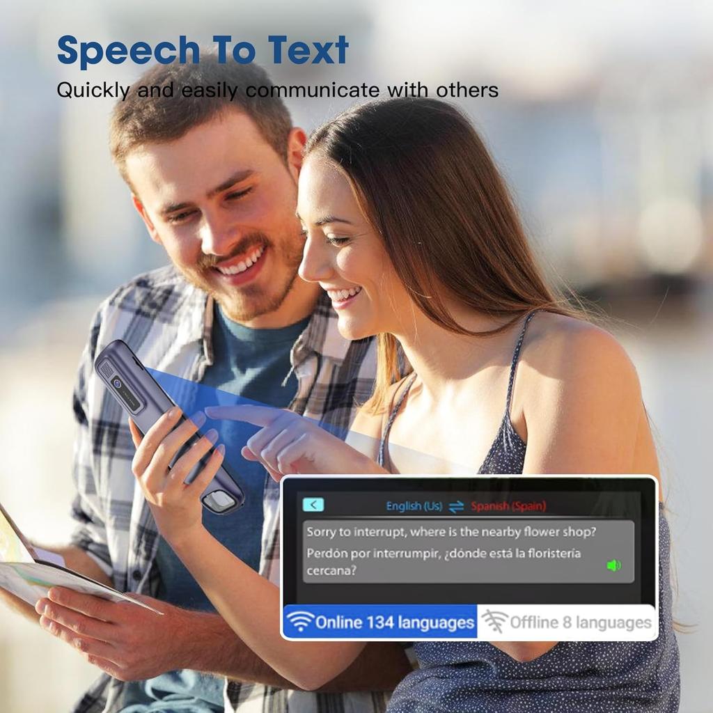 Translation Scanning Pen, 142 Language Translator Pen with 3.71 Inch Touch Scree, OCR Text To Speech Scanning Reading Pen, Portable Voice Translator