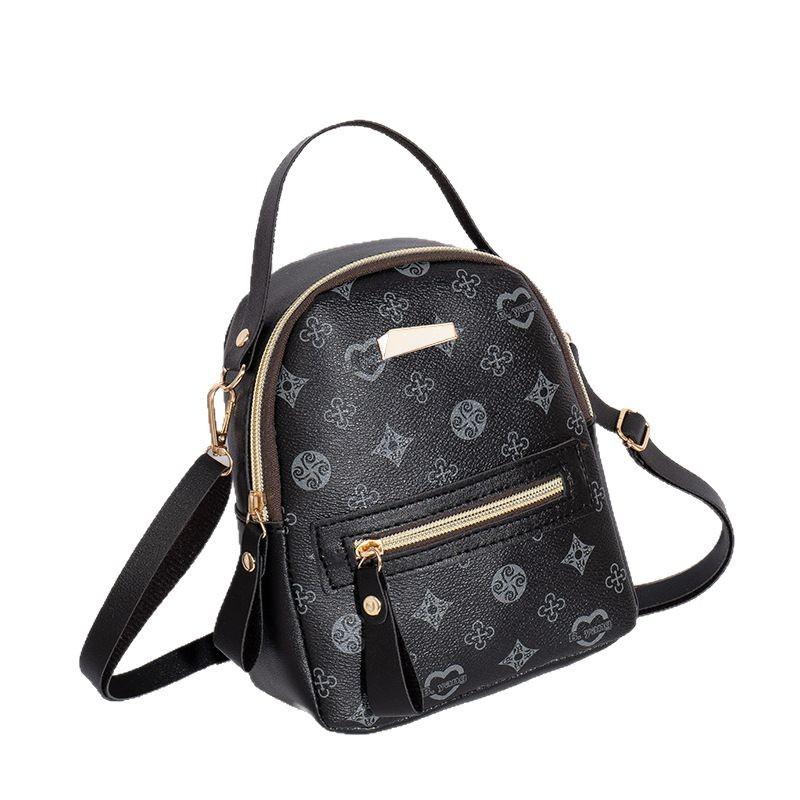 2026 New Korean Style Ladies Backpack Fashion Casual Floral Backpack Shoulder Bag Daily Leisure Small Backpack Multicolor