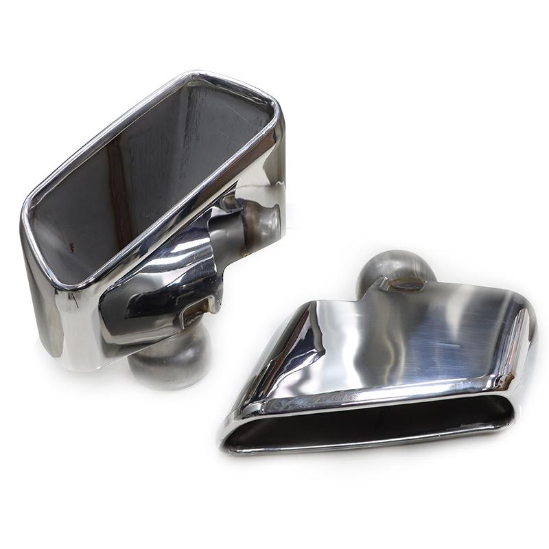 BMW 5 Series G30/G38 Quad Outlet Titanium Black Exhaust Tailpipe, MP Style, Large Square