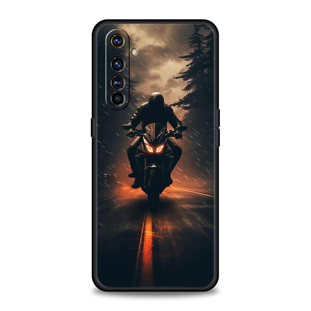 Moto Cross Motorcycle Sports Case For Realme 12 11 10 9 8 5G 7 6 GT5 GT3 GT2 Pro C21 C25 C35 For Realme GT Neo 2 3 3T 5 Cover