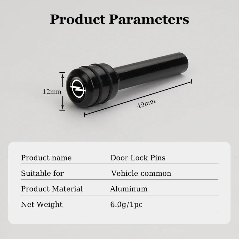 Mksh9 Car Interior Auto Lock Door Lift Alloy Safety Pin For Opel Astra Vivaro Vectra Insignia Corsa Zafira Meriva Mokka Antara Ampera