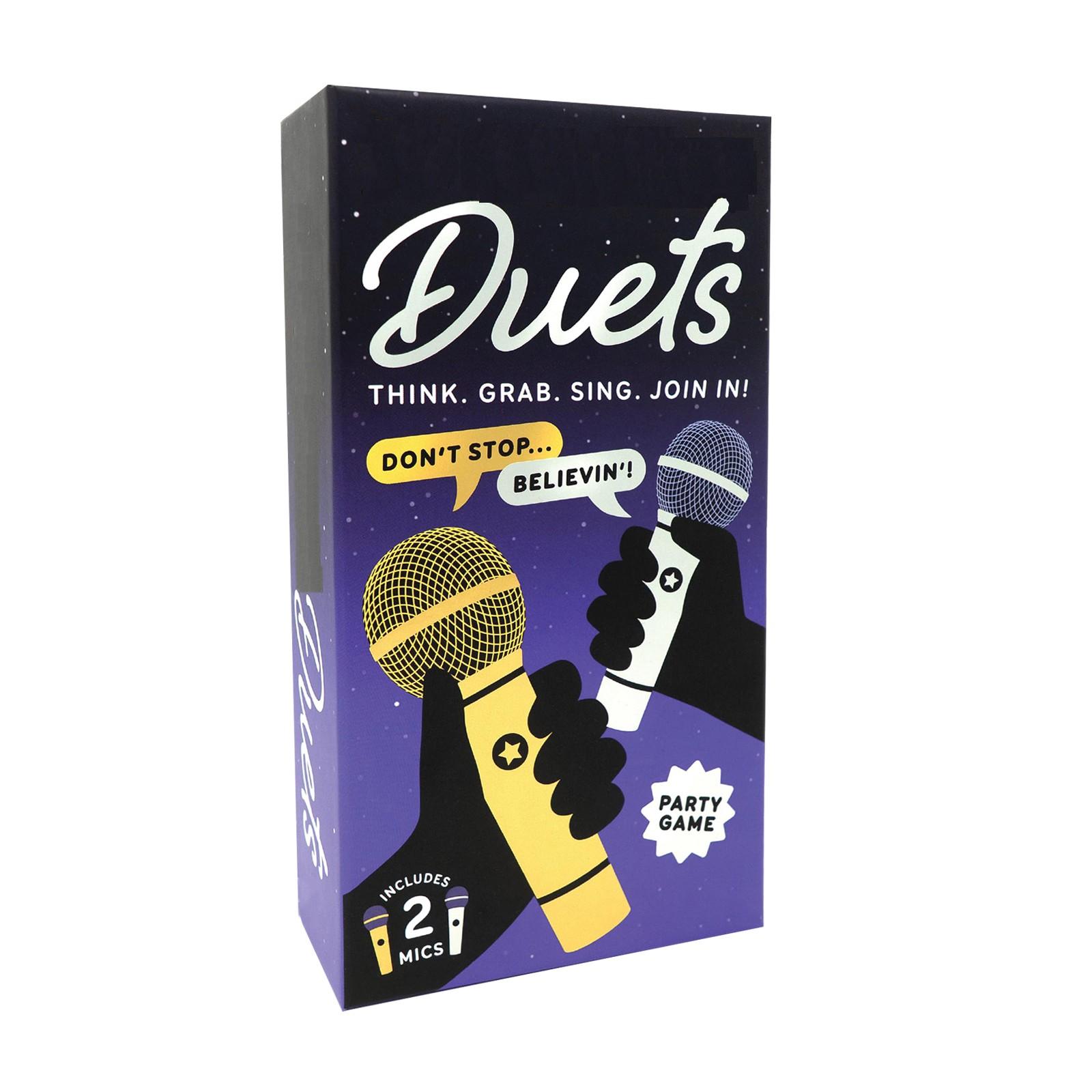 

Раскройте себя с игрой для вечеринок - Игра в пение с 2 микрофонами и 300 текстами песен (150 Карт) - Отлично подходит для семьи и вечеринок (2-10 игроков) One Size