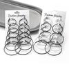 Stylish Retro Punk Rock Colorful Earrings Set - 6 Pairs