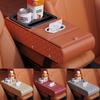PU Leather Armrest Heightening Pad Waterproof Center Console Armrest Pillow  Vehicle Interior