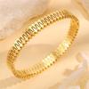 Titanium Steel Women's Trendy Gear Design Open Bracelet Versatile Elegant Jewelry Bracelet
