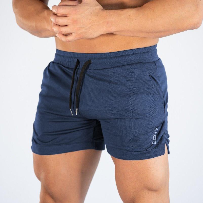 Fitness Sports Shorts Man Summer Gyms Workout Male Breathable Mesh Shorts Quick Dry Beach Short Pants Men Sportswear