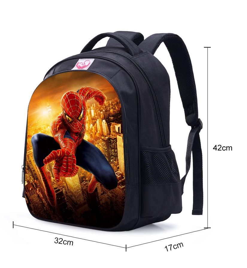 Spiderman Pattern Children's Cartoon Backpack