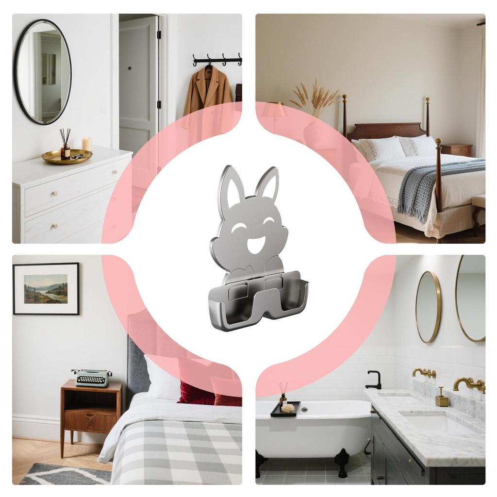 Wall Mounted Sunglass Organizer Rabbit Glasses Display Rack Storage Stand Display for Bathroom Girls Home Wardrobe Women Husband