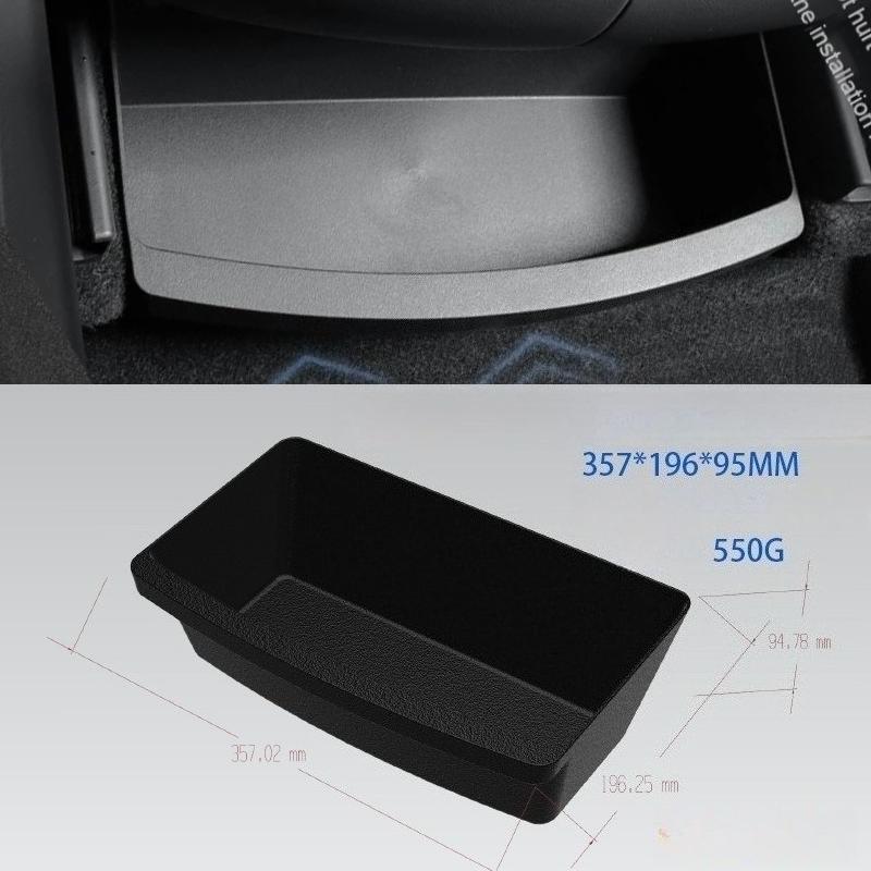 For Tesla Model Y Juniper 2025 Under Seat Storage Box Car Accessories Drawer Type Organizer Storage Front Seat Lower Box Case