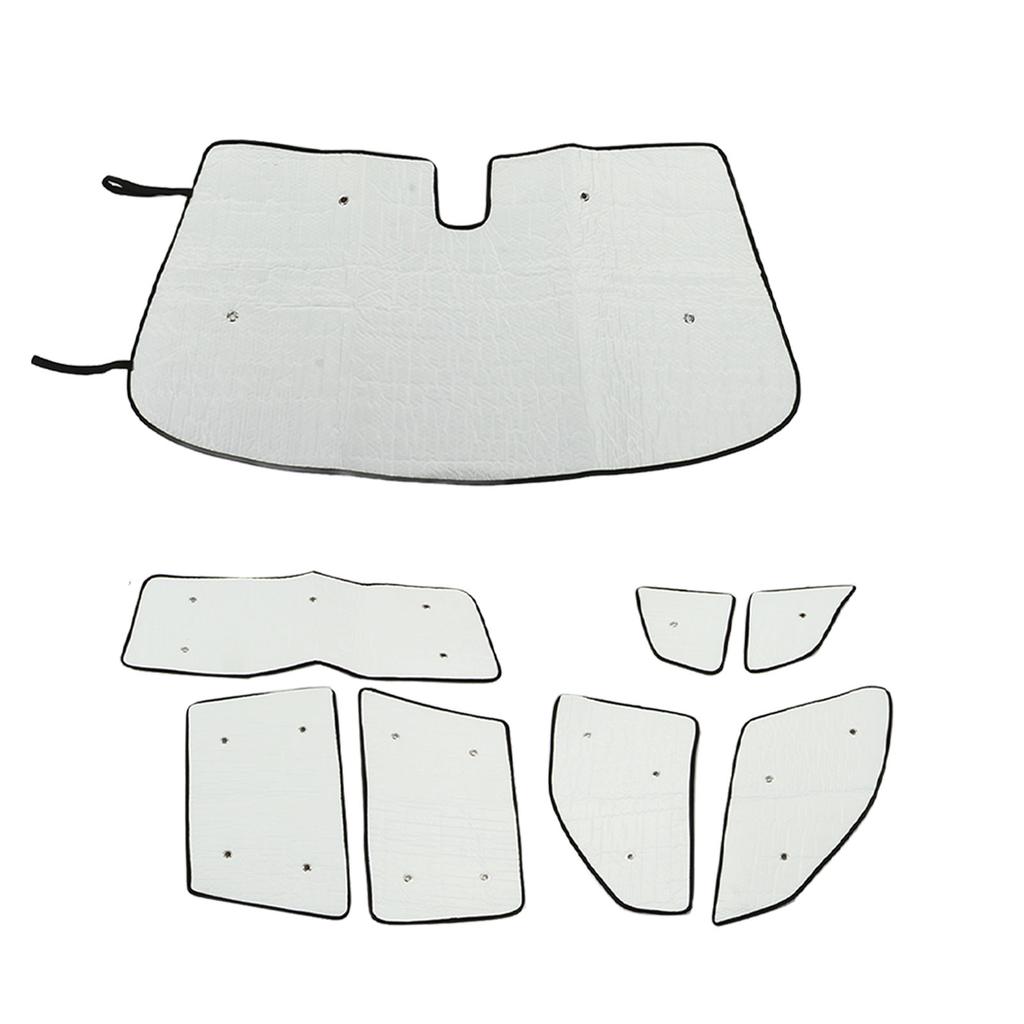8 Pezzi Parasole per Parabrezza Auto Parasole per Finestrino Auto Copertura Scudo Termico con Ventose per X3 E83 2006‑2010