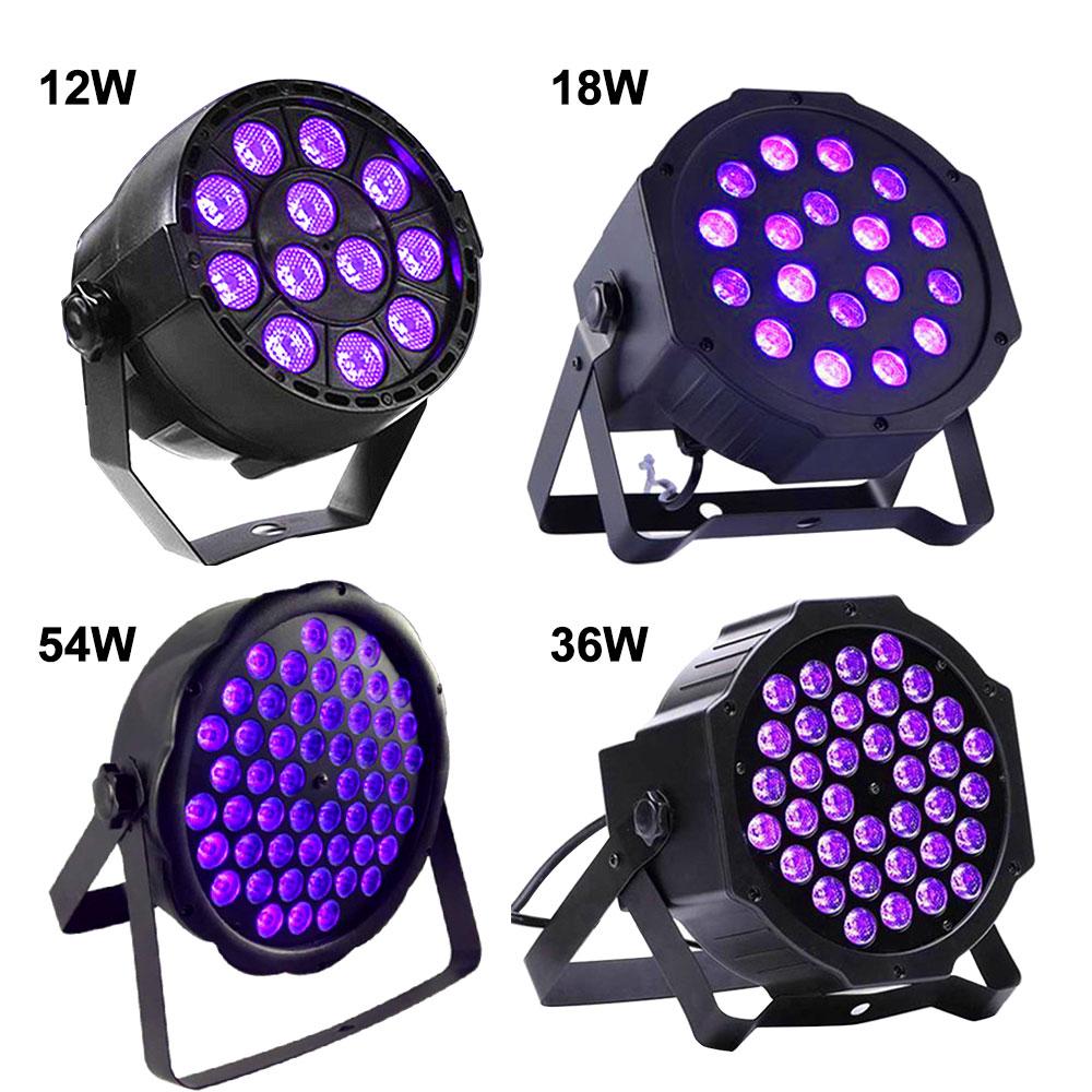 LED Stage Par Lights DJ Disco UV Black Light with Sound Activated Remote and DMX Control for Birthday Party Body Paint Neon