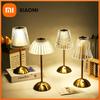 Crystal LED Table Decor Light Touch Sensor Desktop Night Light Rechargeable Reading Lamp for Bedroom Bedside Hotel Bar Decor