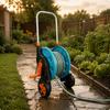 Garden Hose Reel Carrier Large Capacity Water Heavy Duty for Yard