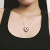 hotdew [925 silver] Big hole heart necklace (41cm)