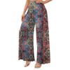 Women's High Waist Wide Leg Flowy Pants with Pockets for Casual Everyday Wear