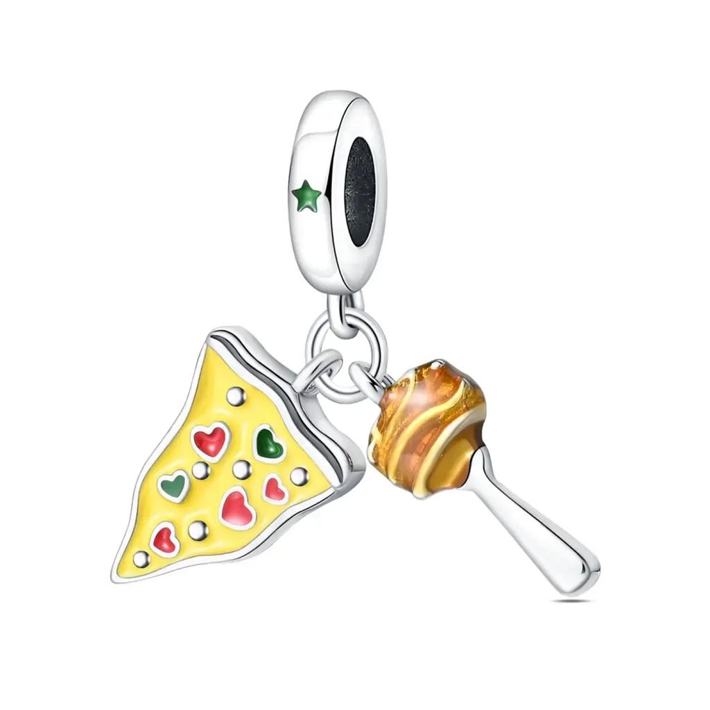 Coppergourmet Fruit Snack Series Macaron Charm For Women Diy Bracelet Fine Jewelry Making Gift