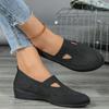 Fashion Women's Flats Shoes 2024 New Simple Round Toe Anti-Slip Flats Shoes Loafers Outdoor Casual Comfortable Breathable Women's Shoes